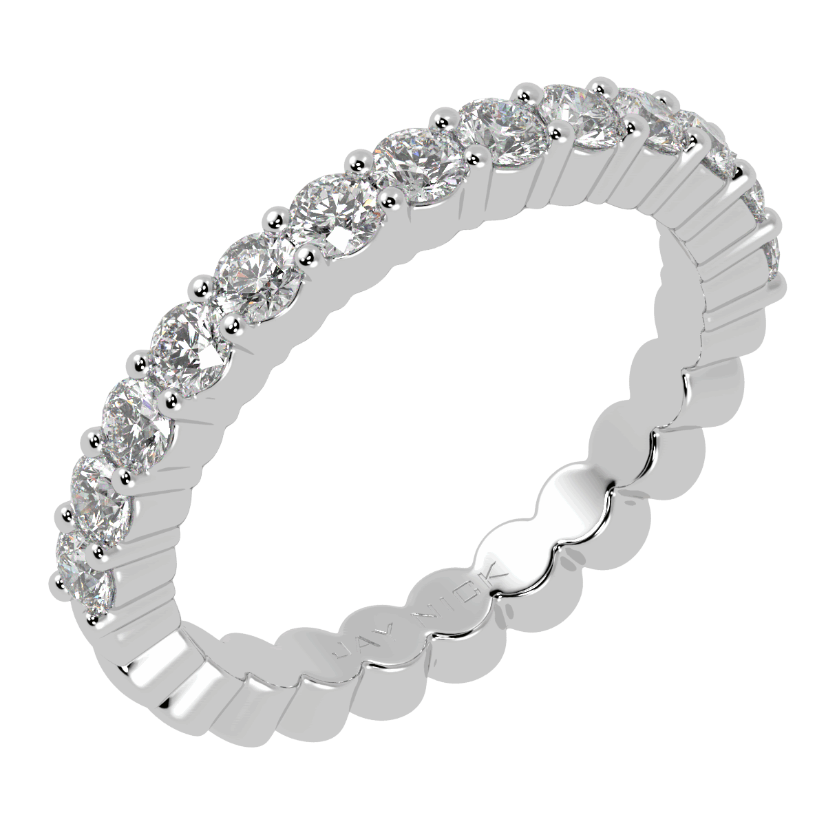 Claw Set Half Eternity Ring