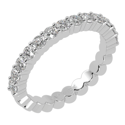 Claw Set Half Eternity Ring