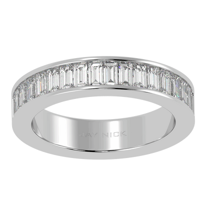 Baguette Cut Half Eternity Ring