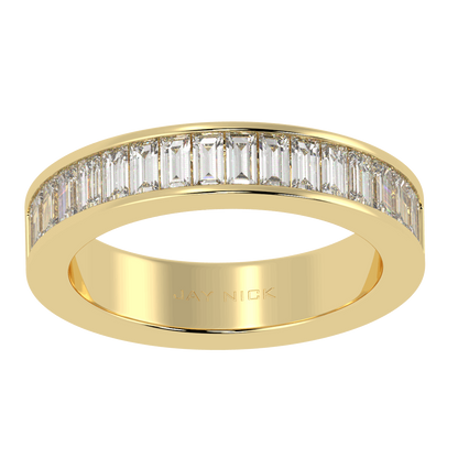 Baguette Cut Half Eternity Ring