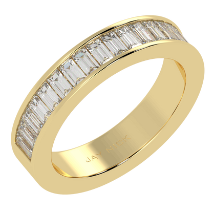 Baguette Cut Half Eternity Ring