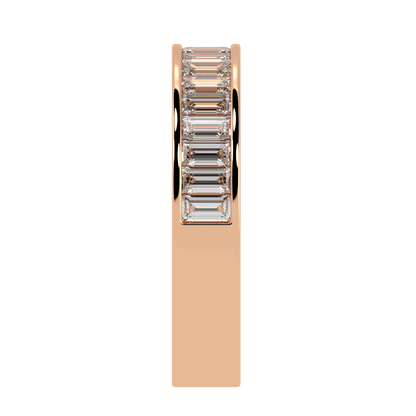 Baguette Cut Half Eternity Ring