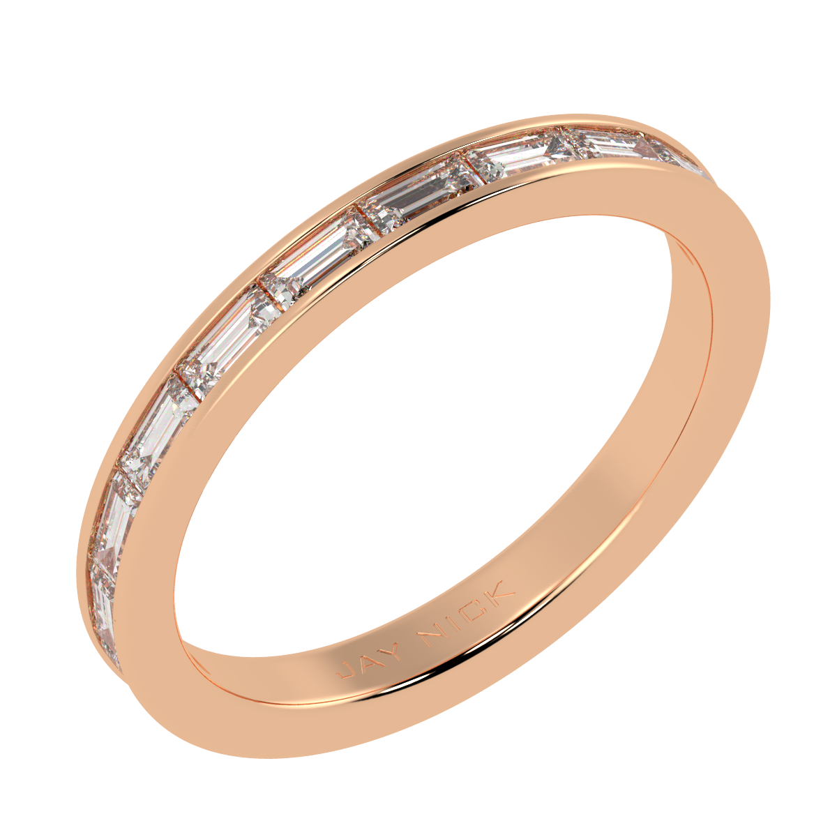 Horizontal Baguette Cut Full Eternity Ring