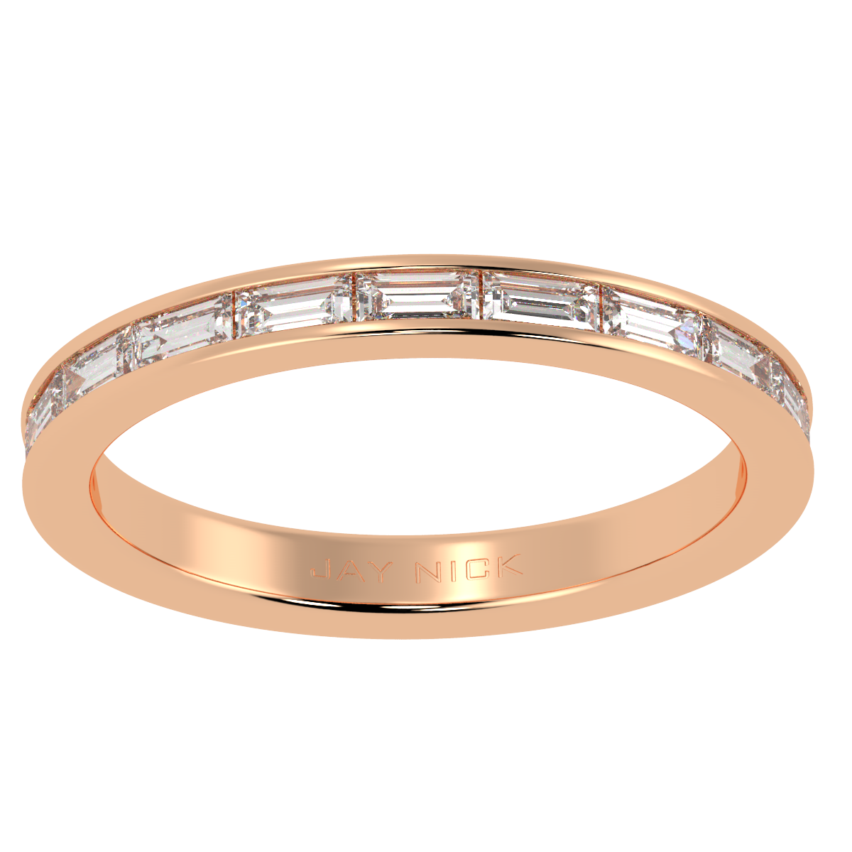 Horizontal Baguette Cut Full Eternity Ring