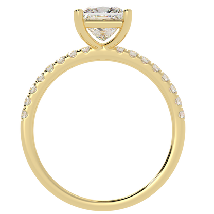 Modern Princess Diamond Shoulder Ring