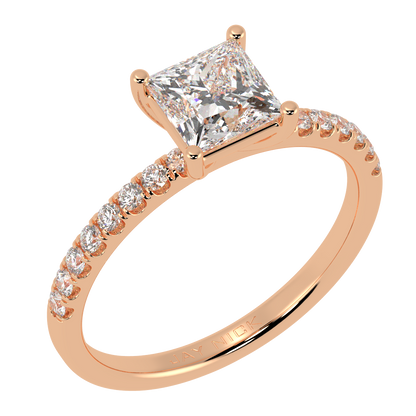 Modern Princess Diamond Shoulder Ring