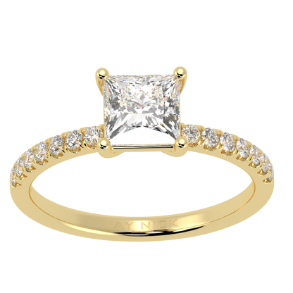 Modern Princess Diamond Shoulder Ring