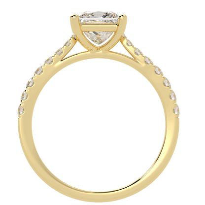 Classic Princess Diamond Shoulder Ring