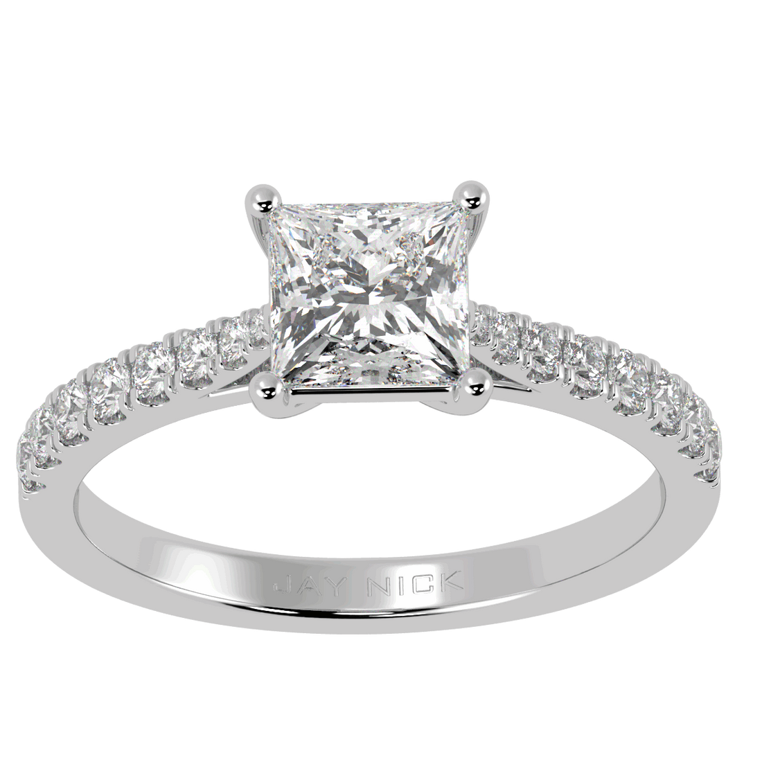 Classic Princess Diamond Shoulder Ring