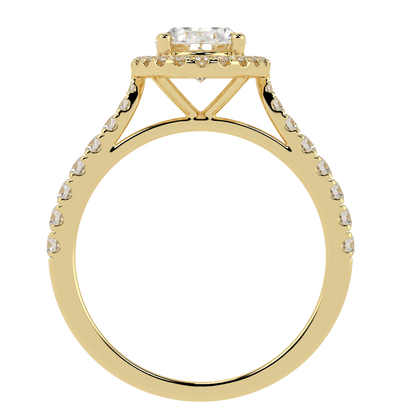 Classic Oval Cut Halo Ring