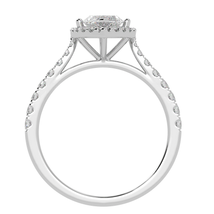 Classic Marquise Cut Halo Ring