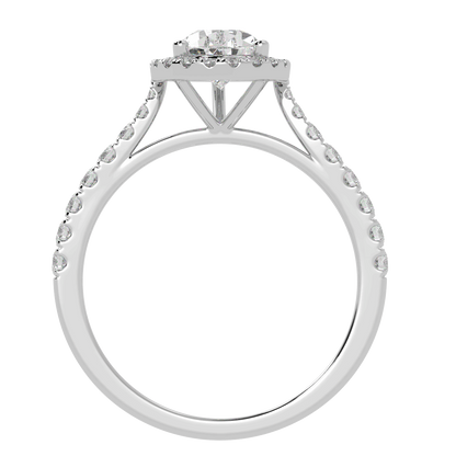 Classic Pear Cut Halo Ring