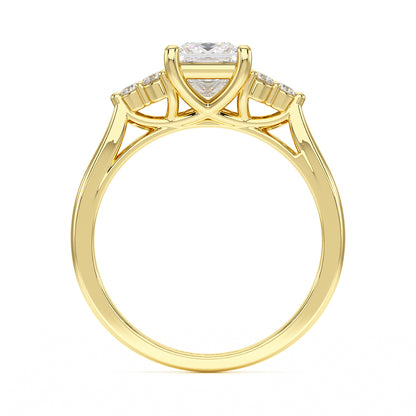 Princess Trefoil Engagement Ring