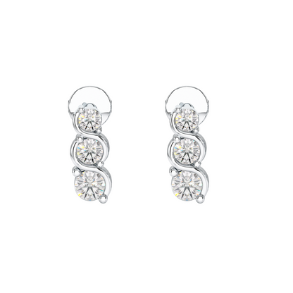 Twist Set Graduated Earrings