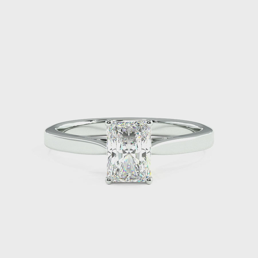 Radiant Cut Solitaire Ring Video