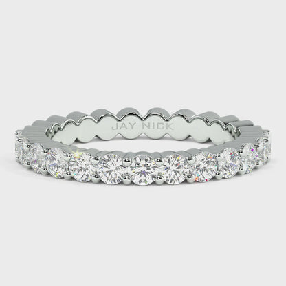 Claw Set Half Eternity Ring