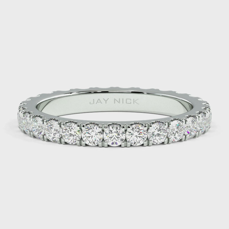 Wide Micro Set Full Eternity Ring