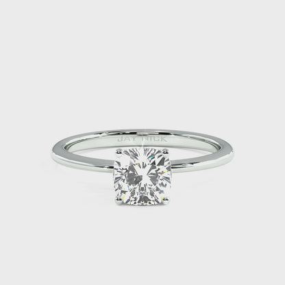 Modern Cushion Cut Solitaire Ring Video